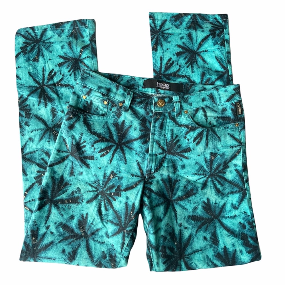 Vintage Versace Jeans Couture 90’s Tie Dye Jeans